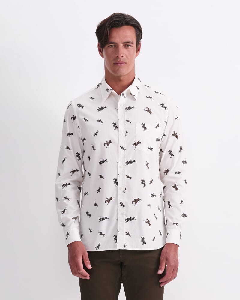 Jo Long Sleeve Liberty Shirt in WHITE MULTI