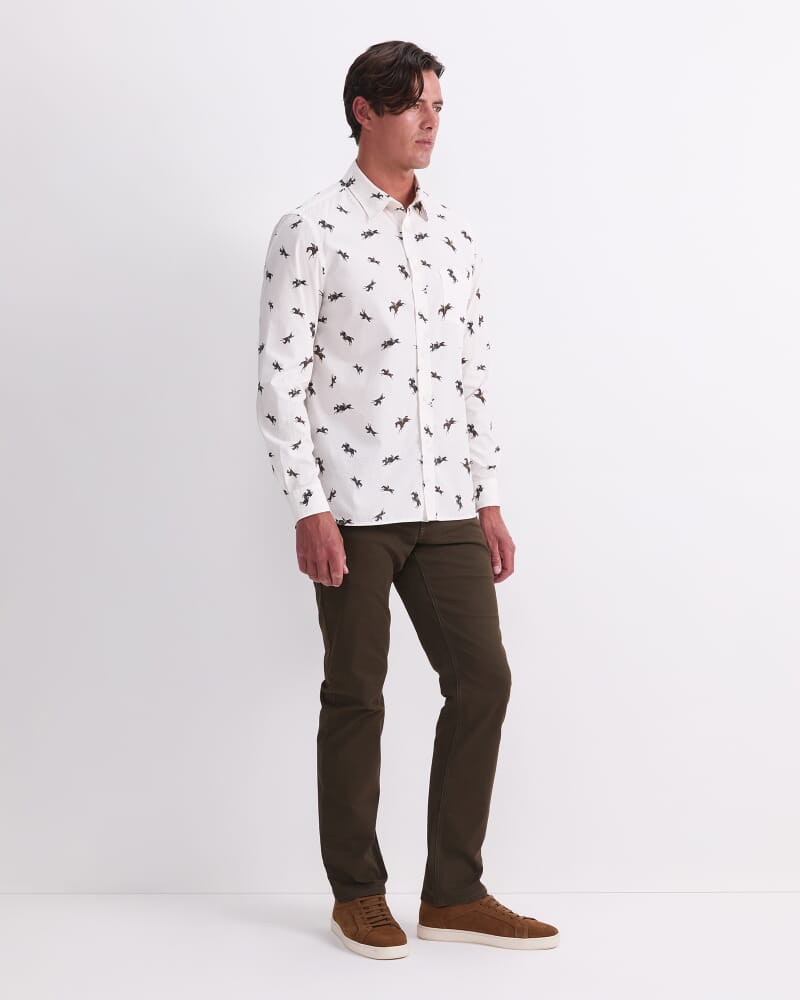 Jo Long Sleeve Liberty Shirt in WHITE MULTI