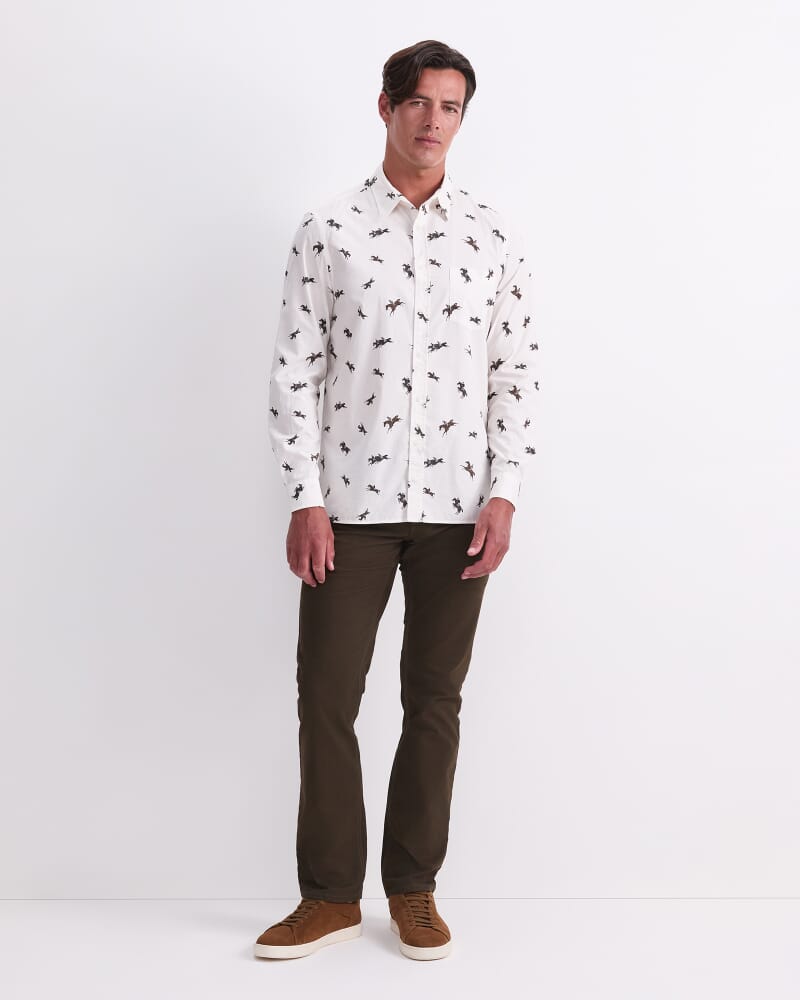 Jo Long Sleeve Liberty Shirt in WHITE MULTI