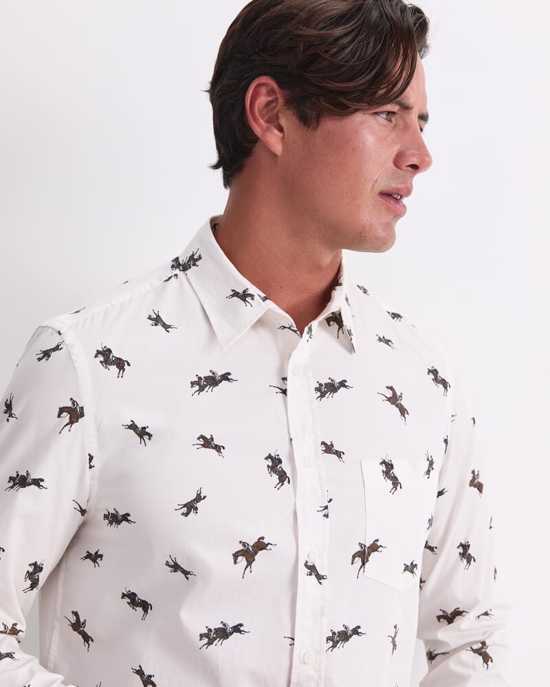 Jo Long Sleeve Liberty Shirt in WHITE MULTI