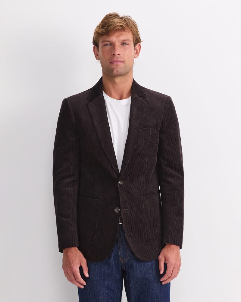 Cord Blazer in CHOCOLATE
