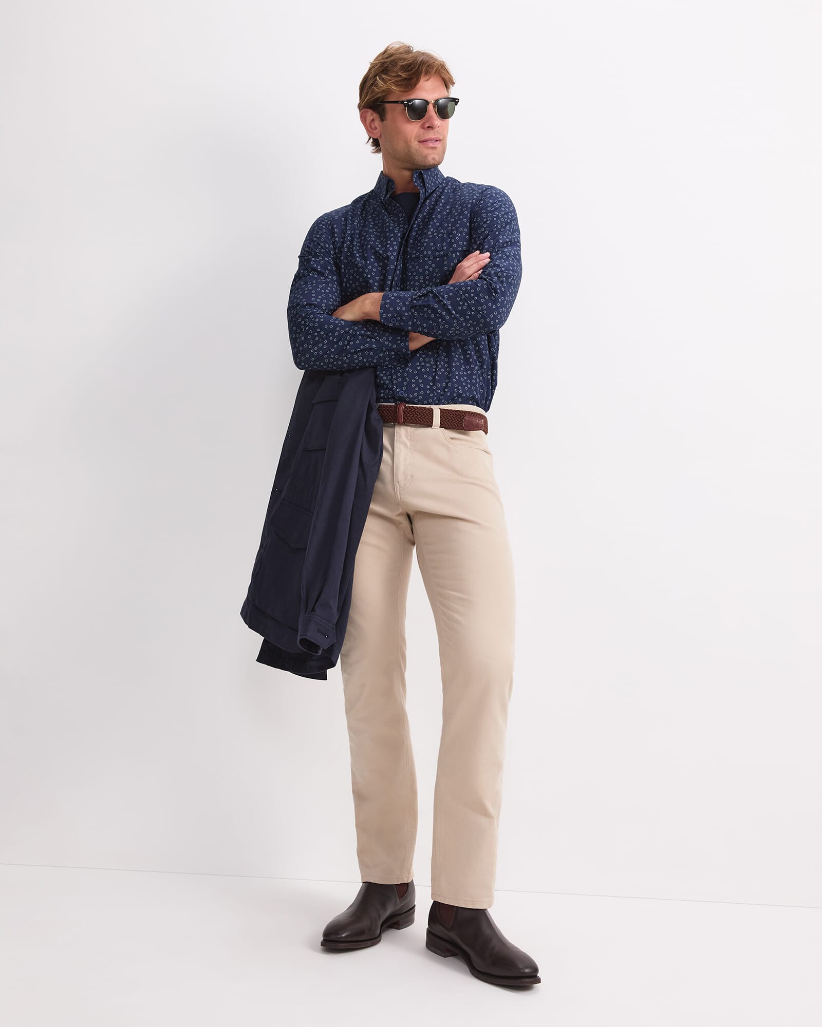 Long Sleeve Wyatt Printed Shirt