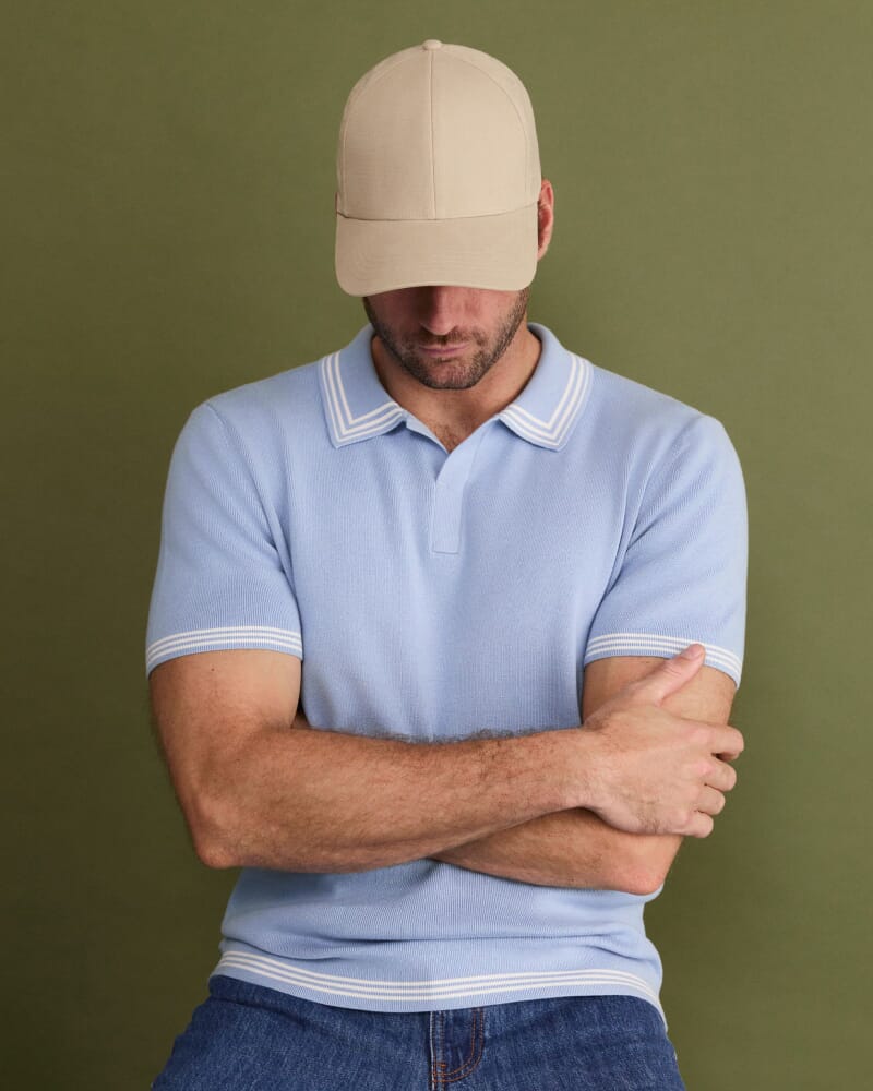 Finnley Knit Polo in BLUE