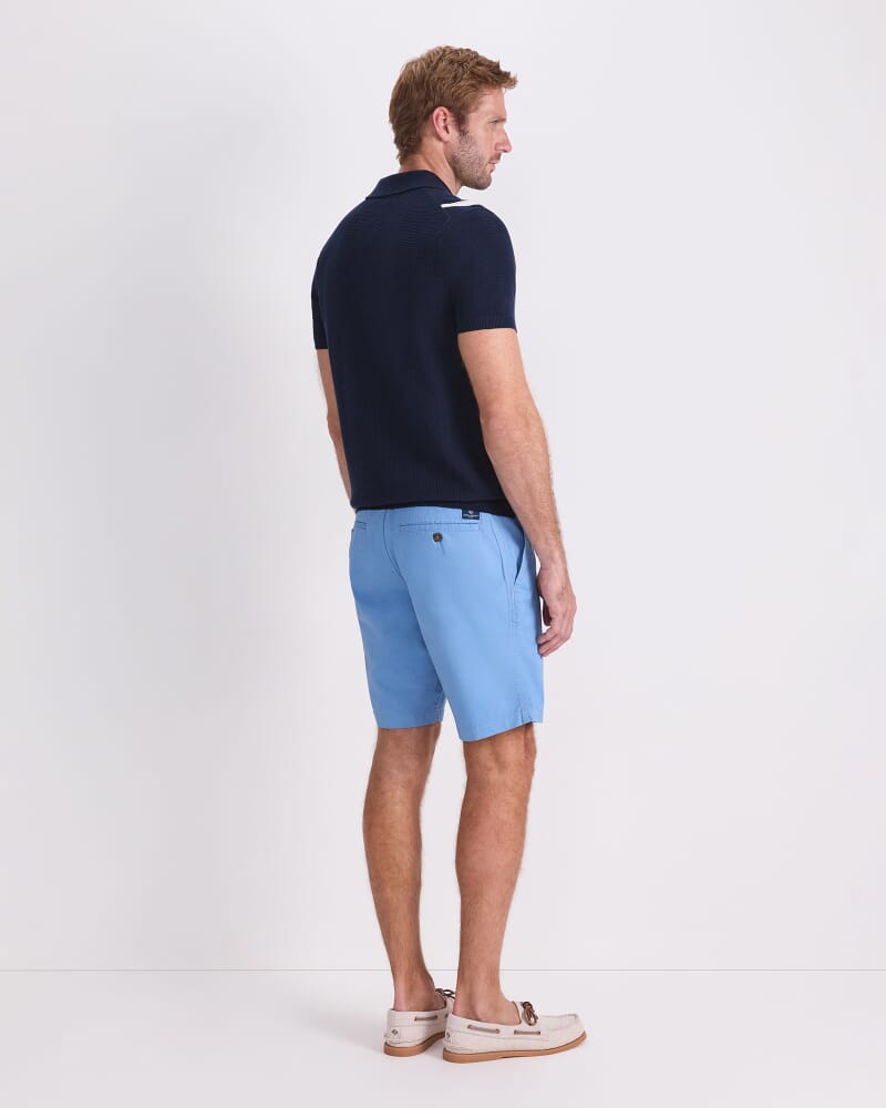 Marc Short Sleeve Knit Shirt in NAVY/WHITE