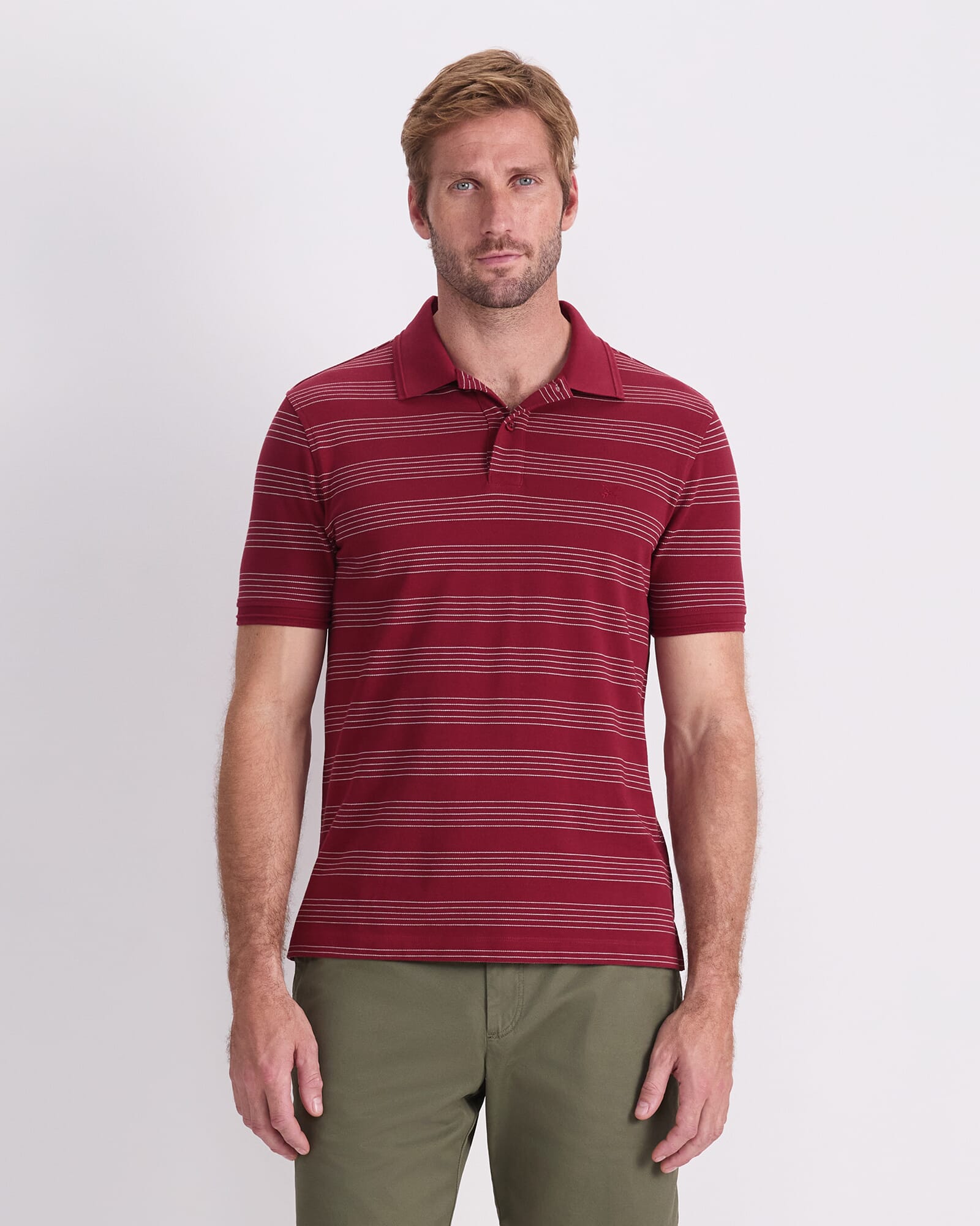SC Stripe Pique Polo