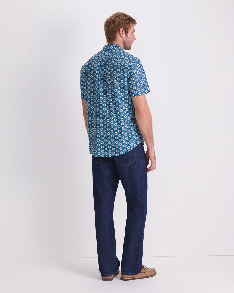 Walter Short Sleeve Liberty Shirt in BLUE MULTI