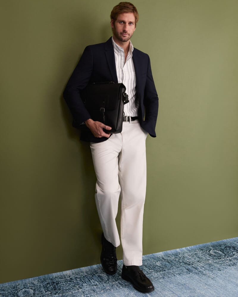 Miles Wool Blazer in NAVY