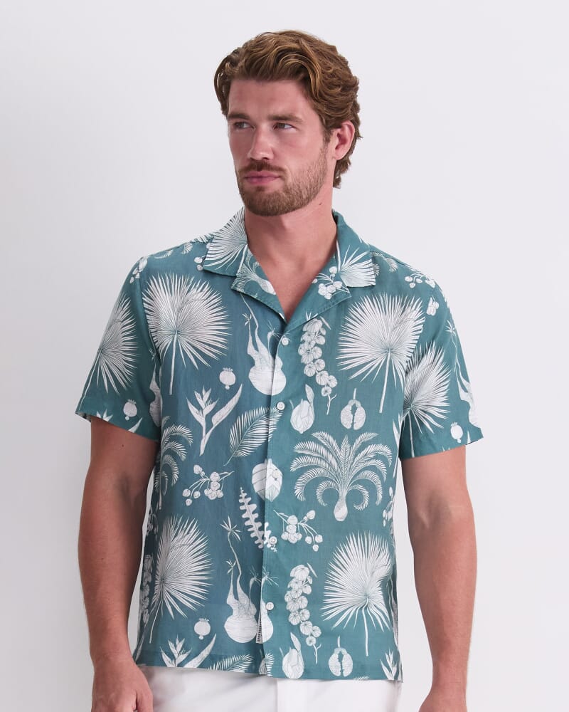 Silas Resort Shirt in MALACHITE