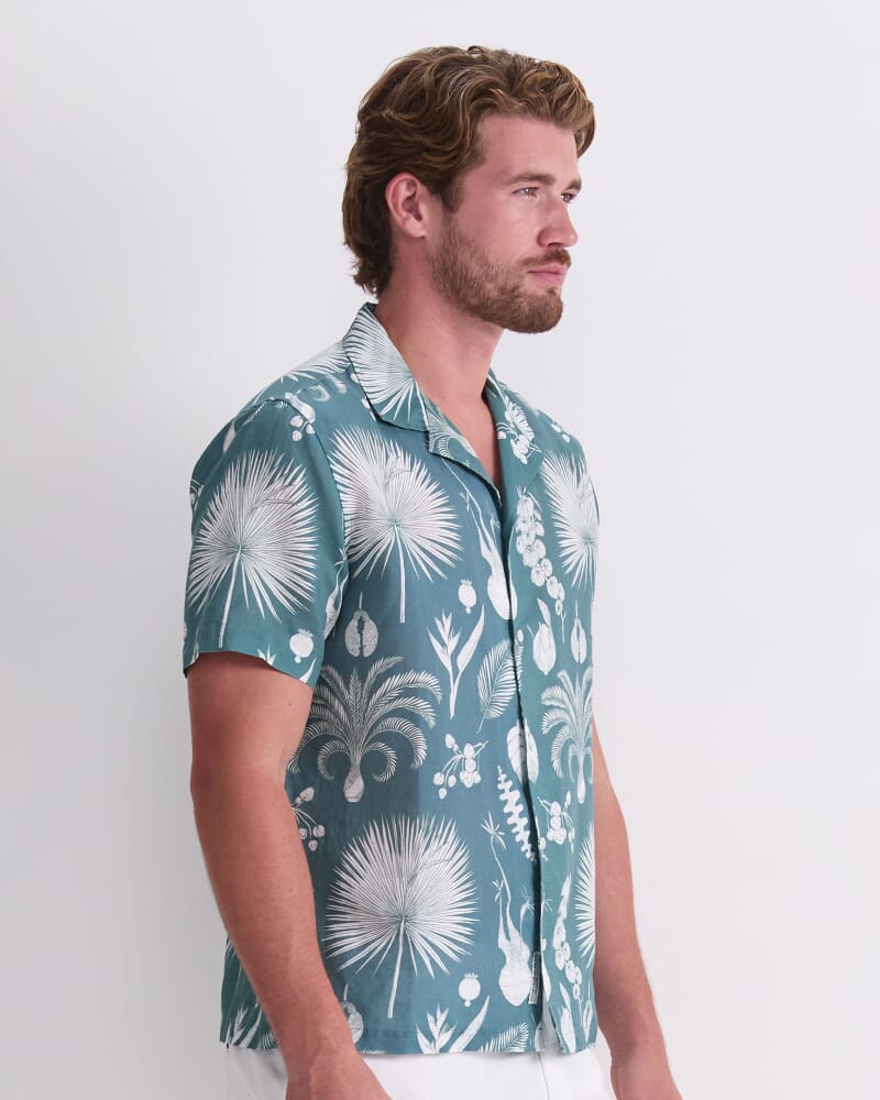 Silas Resort Shirt in MALACHITE