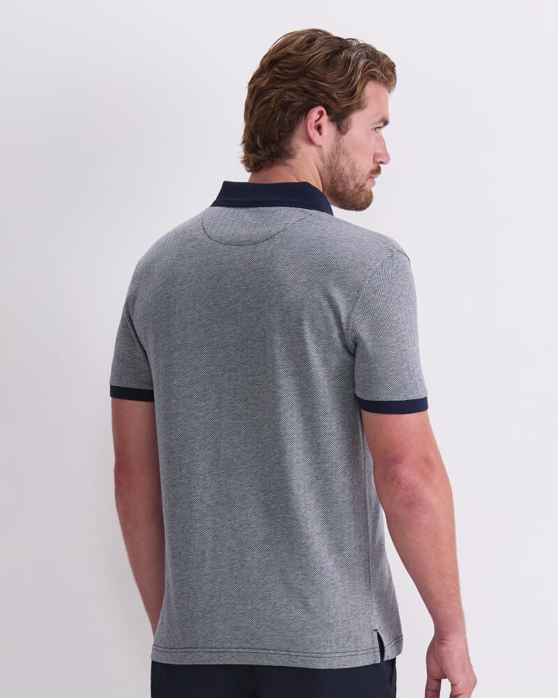 SC Chevron Polo in NAVY MULTI