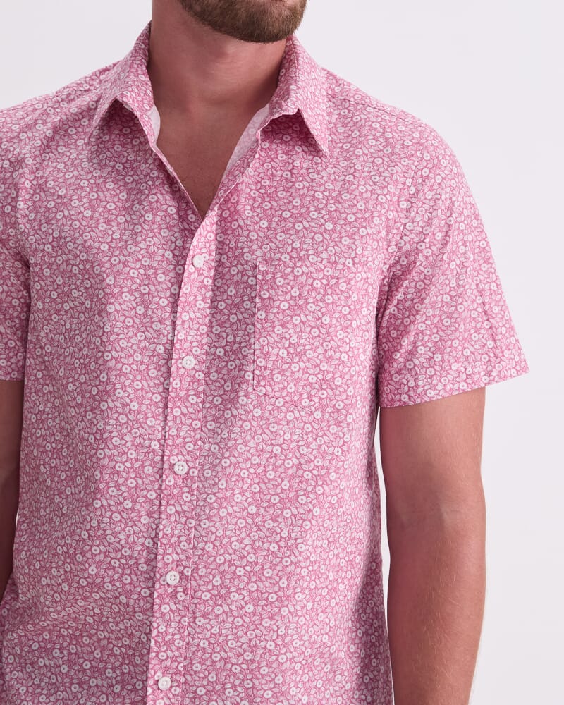 Archive Liberty Short Sleeve Shirt in ROSE