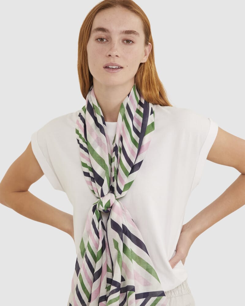 Lexi Cotton Silk Sarong in GREEN