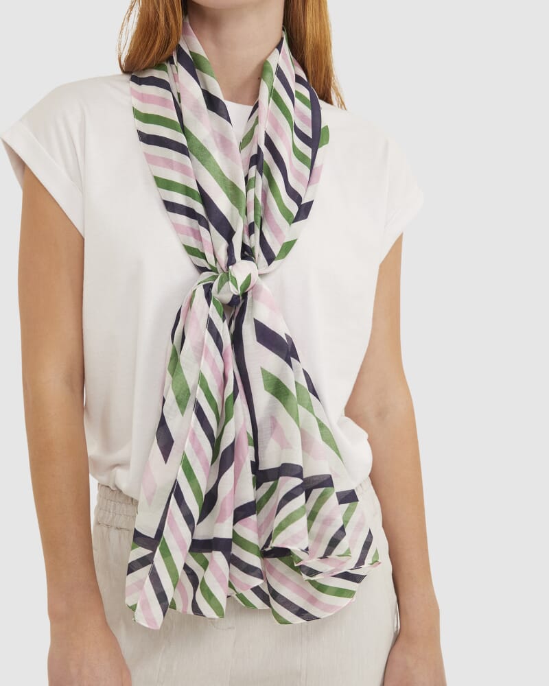 Lexi Cotton Silk Sarong in GREEN