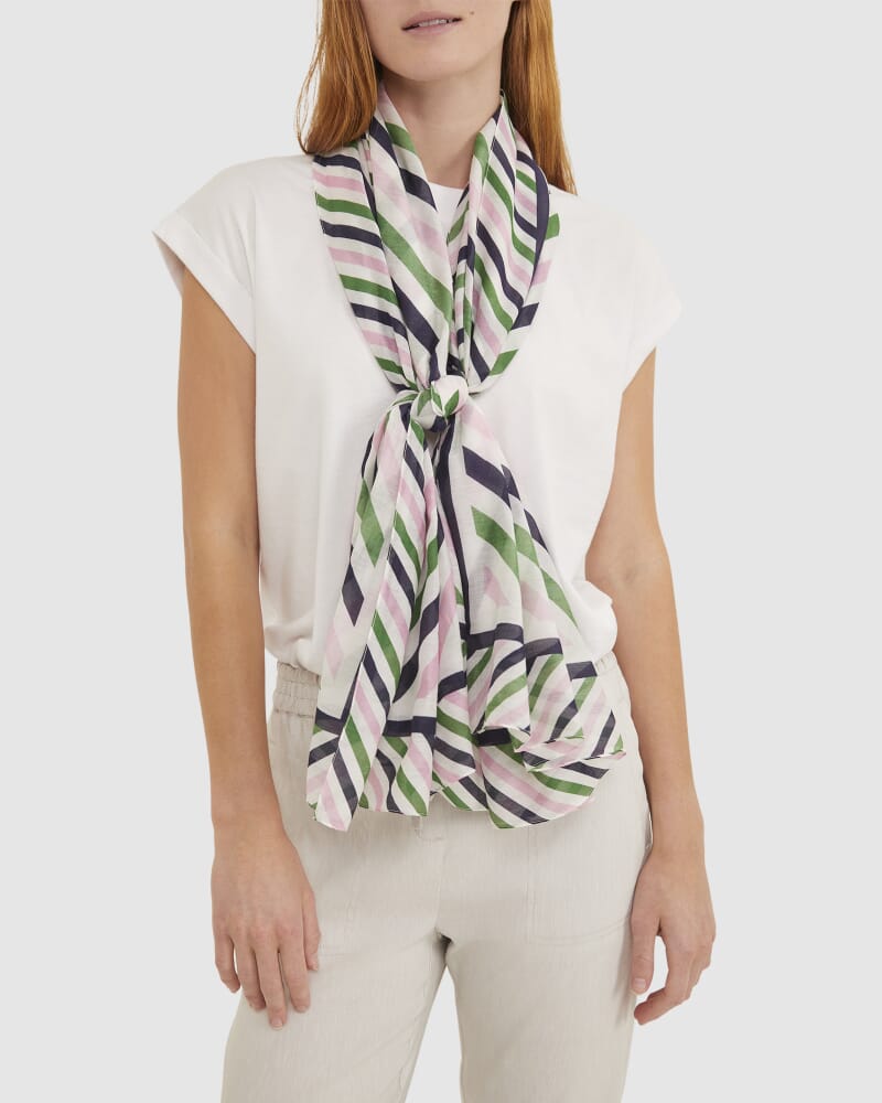 Lexi Cotton Silk Sarong in GREEN