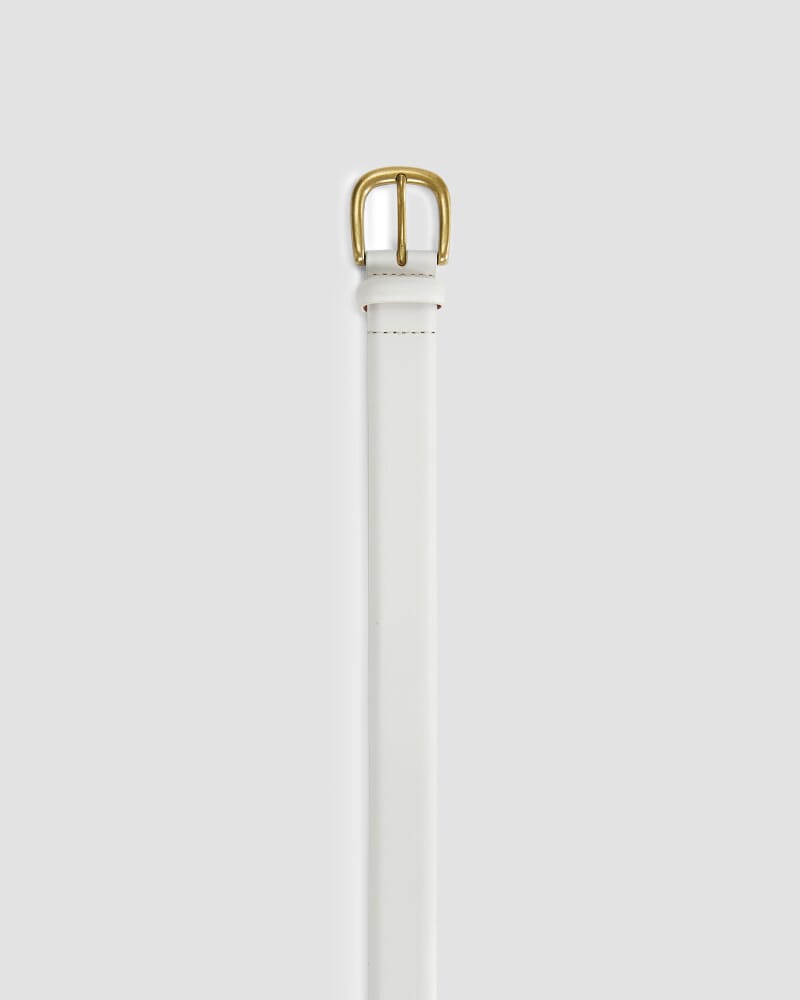 Lara Buckle Belt in IVORY