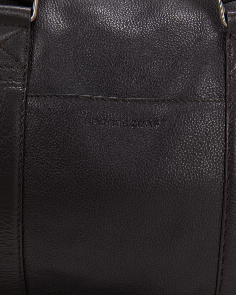 Rye Leather Overnighter in BROWN