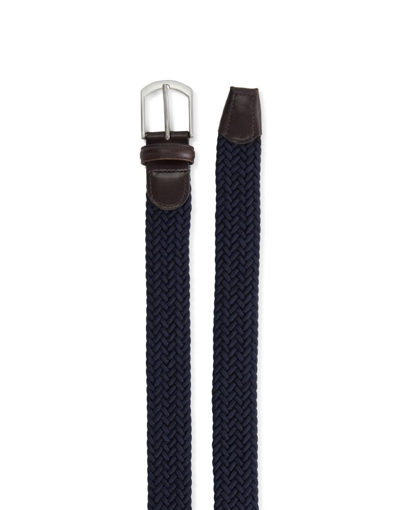 Aireys Platted Belt in NAVY