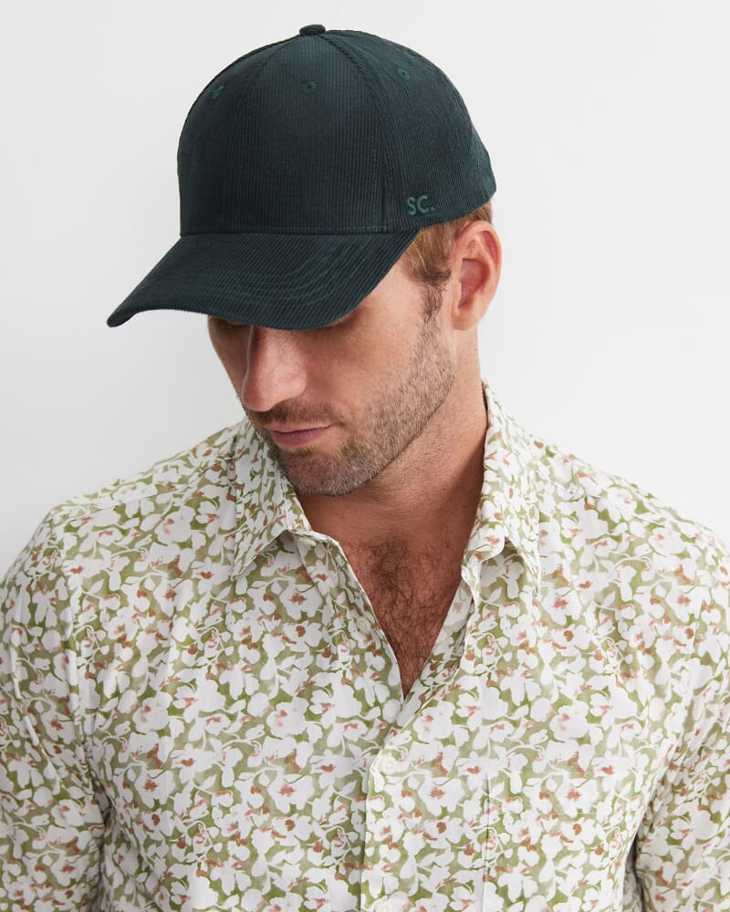 SC Logo Cord Cap in FOREST