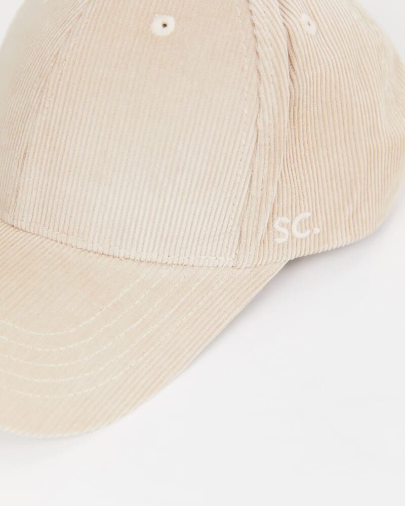 SC Logo Cord Cap in NATURAL