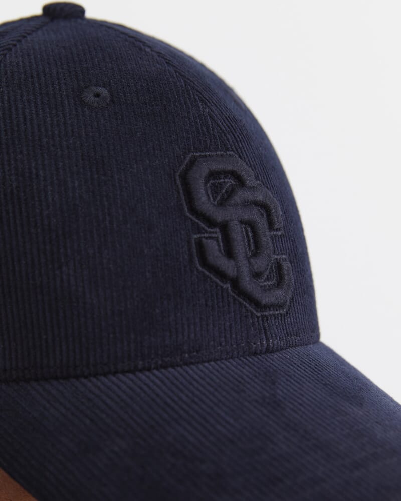 SC Logo Cord Cap in NAVY