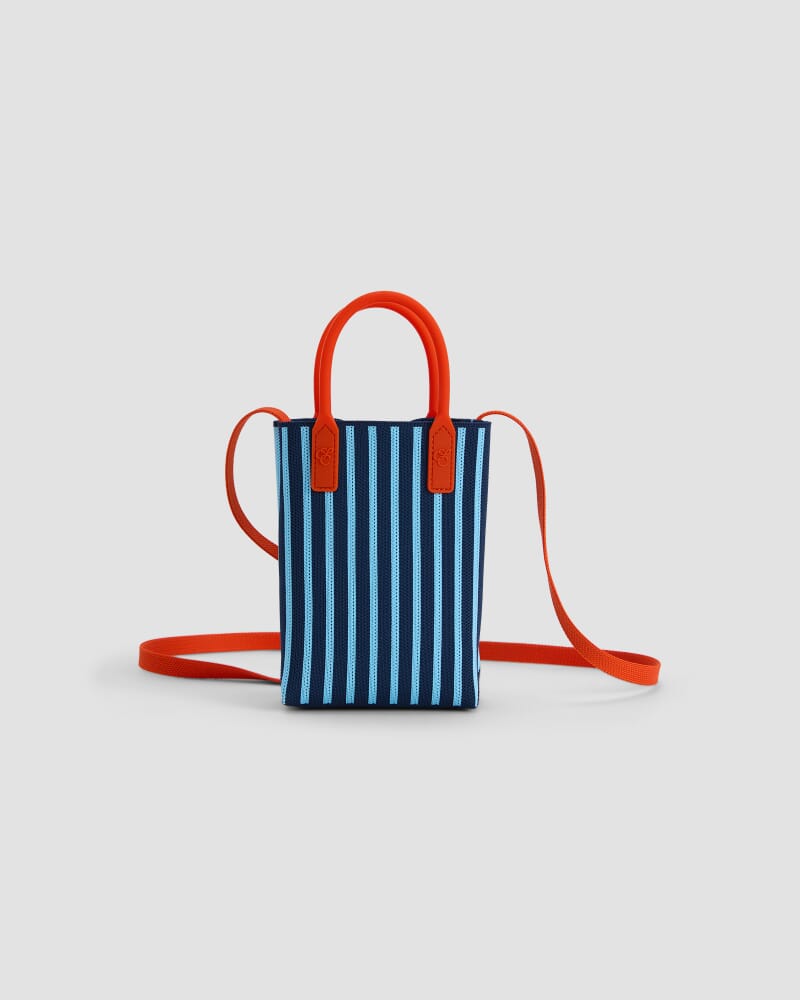 Stripe Cross Over Bag in BLUE MULTI