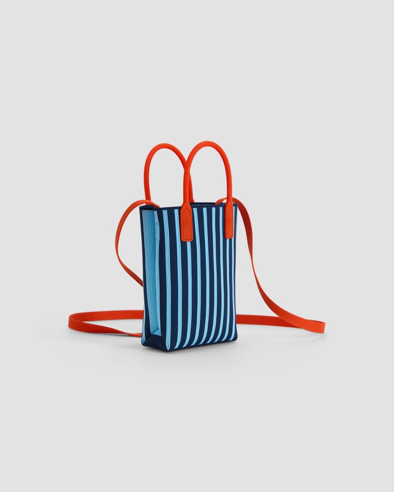 Stripe Cross Over Bag in BLUE MULTI