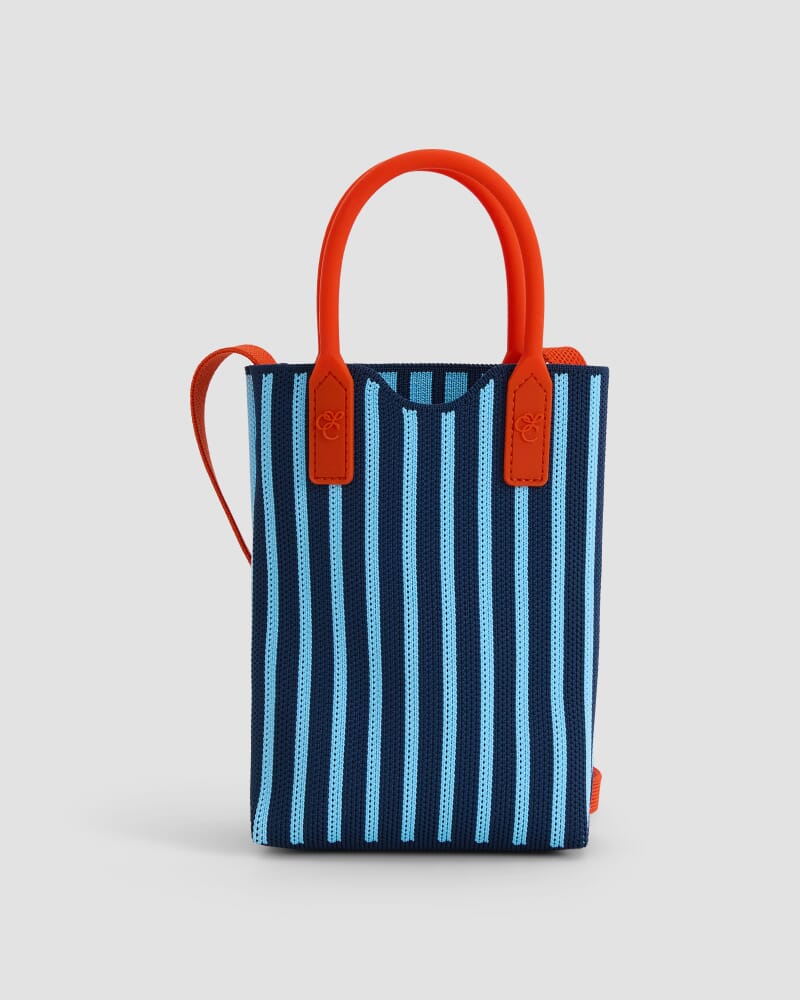 Stripe Cross Over Bag in BLUE MULTI