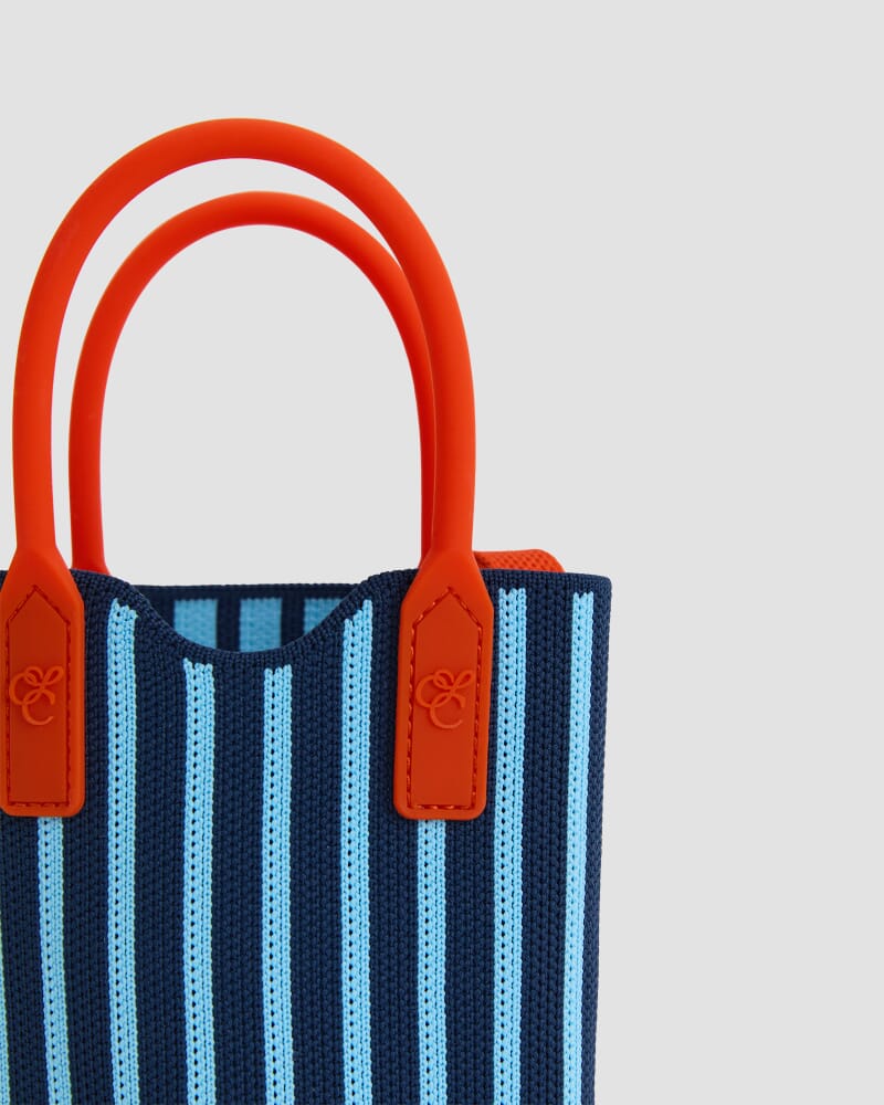 Stripe Cross Over Bag in BLUE MULTI