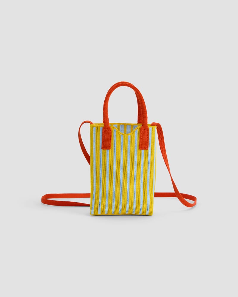 Stripe Cross Over Bag in YELLOW MULTI