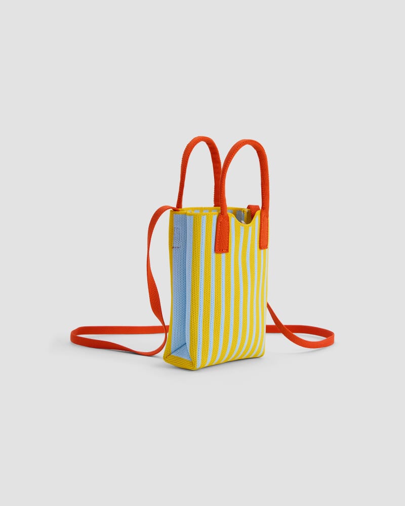 Stripe Cross Over Bag in YELLOW MULTI