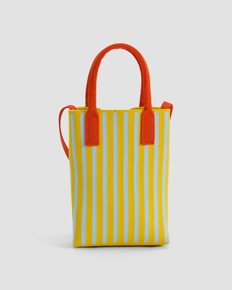 Stripe Cross Over Bag in YELLOW MULTI