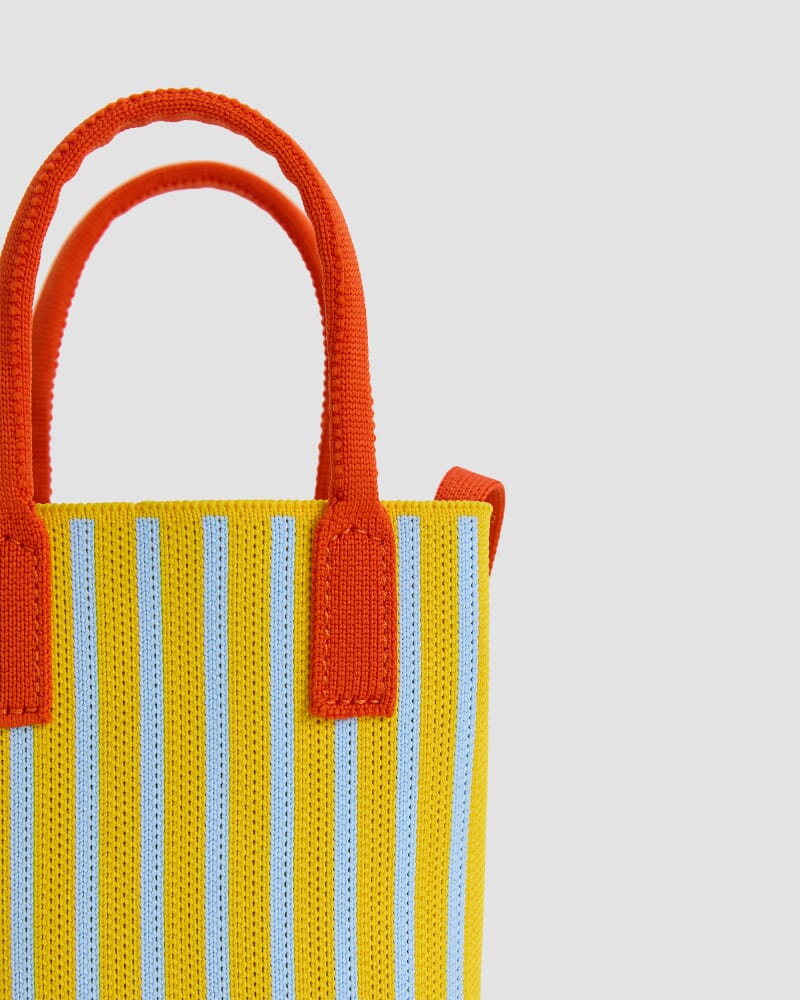 Stripe Cross Over Bag in YELLOW MULTI
