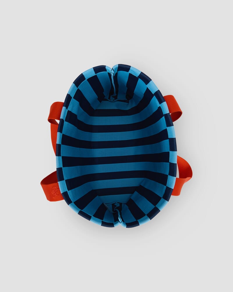 Stripe Large Shopper in BLUE MULTI