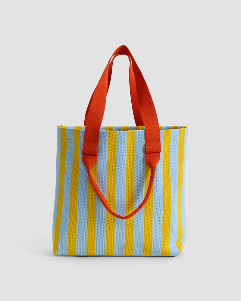 Stripe Large Shopper in YELLOW MULTI
