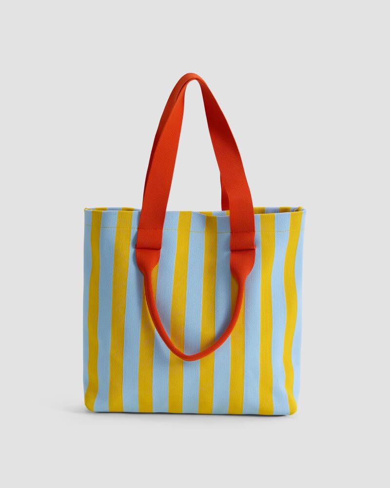 Stripe Large Shopper in YELLOW MULTI