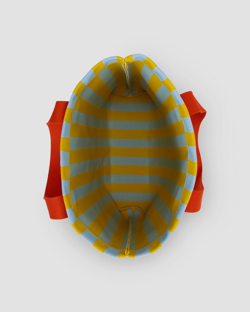 Stripe Large Shopper in YELLOW MULTI