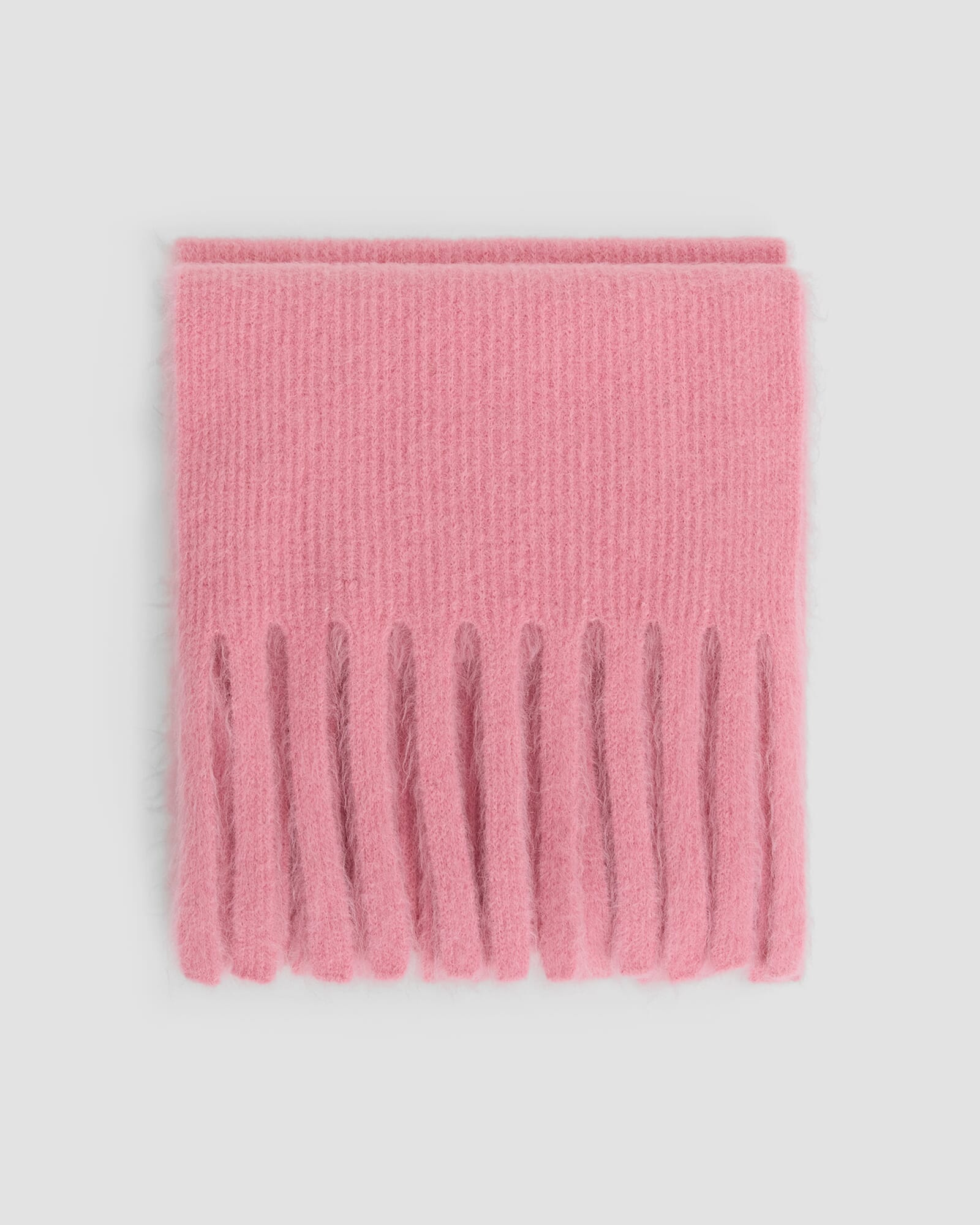 Alpaca Fringe Scarf in Pink Salt | Sportscraft