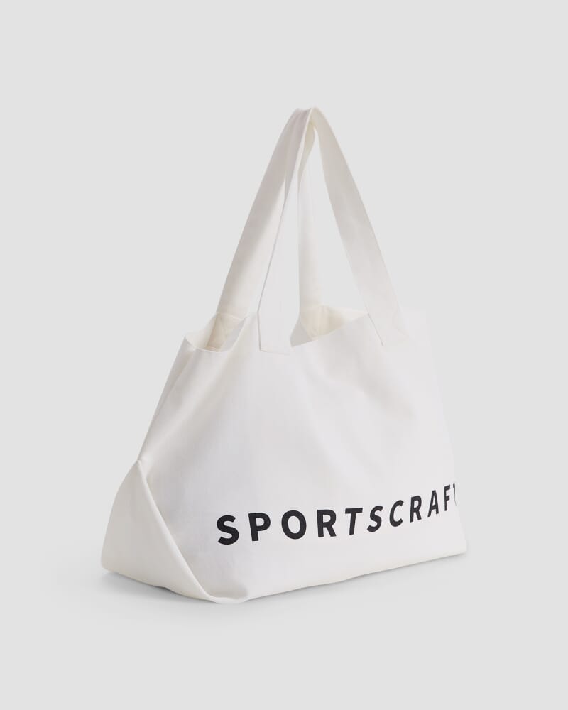 Logo Canvas Bag in ECRU