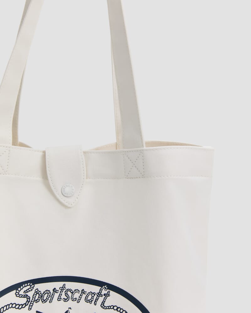 Sportscraft Shopper Tote Bag in WHITE
