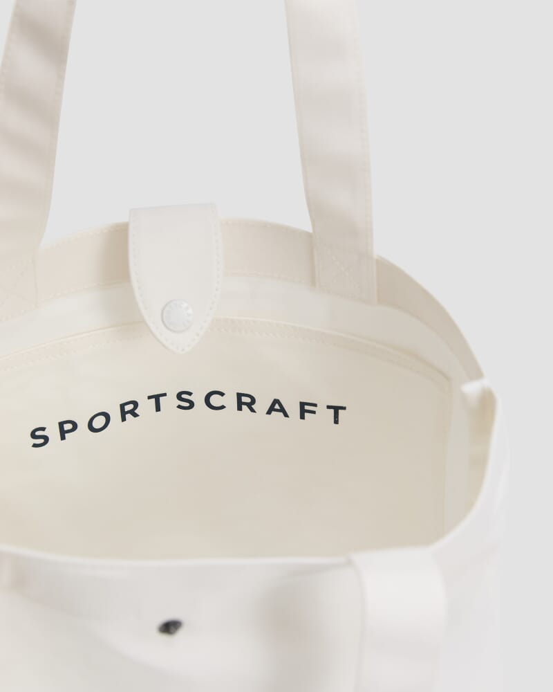 Sportscraft Shopper Tote Bag in WHITE