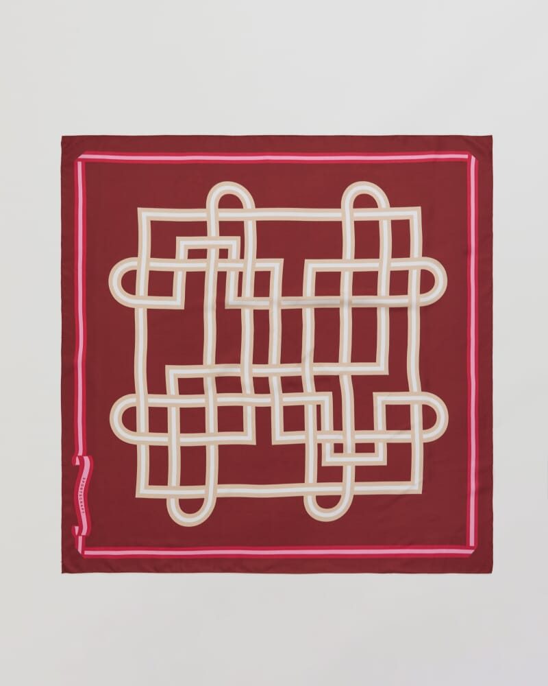 Chinatown Scarf in RED MULTI