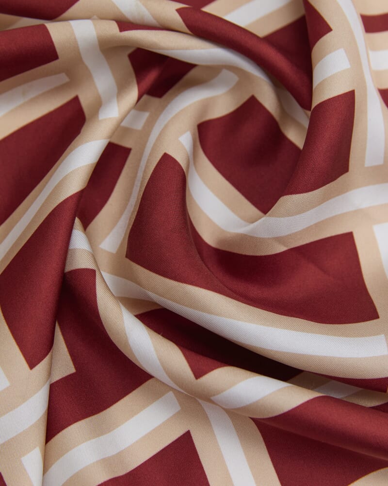 Chinatown Scarf in RED MULTI