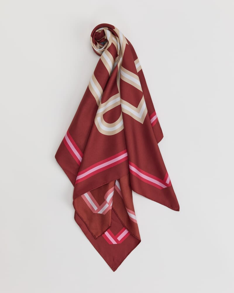 Chinatown Scarf in RED MULTI