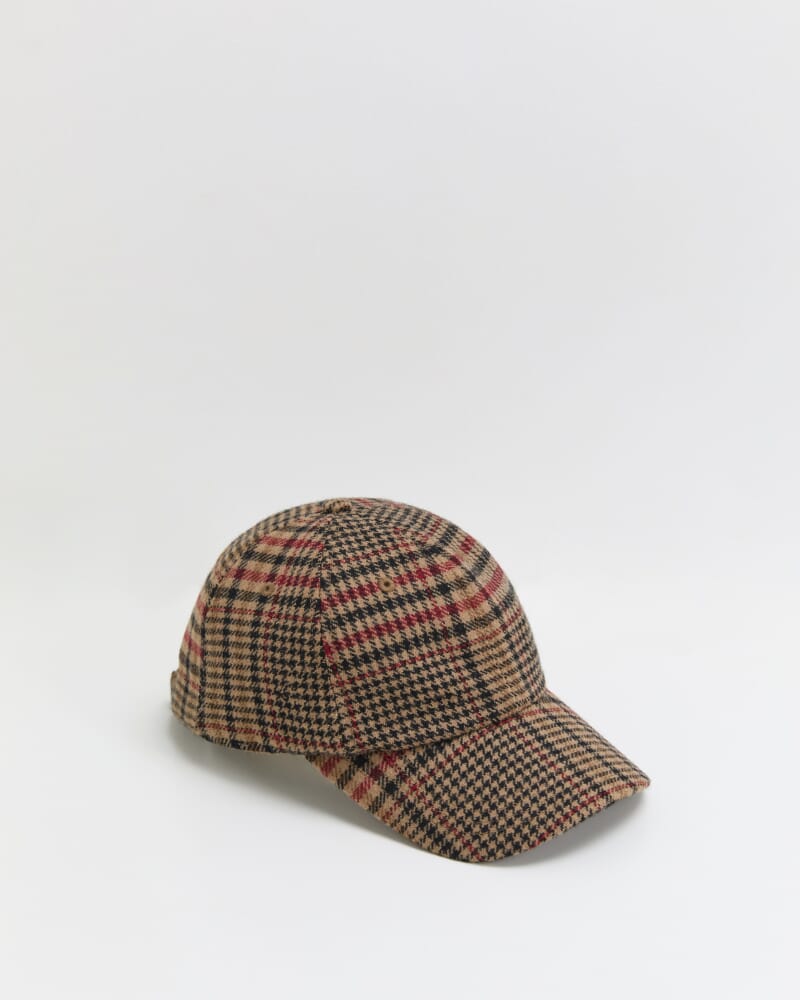 Darcy Check Cap in BROWN MULTI
