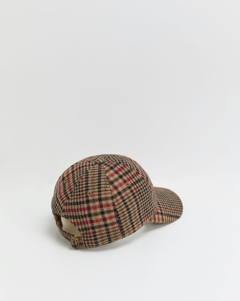 Darcy Check Cap in BROWN MULTI